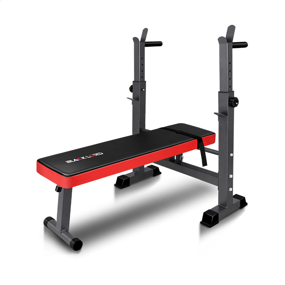 BLACK LORD Weight Bench Squat Rack Press