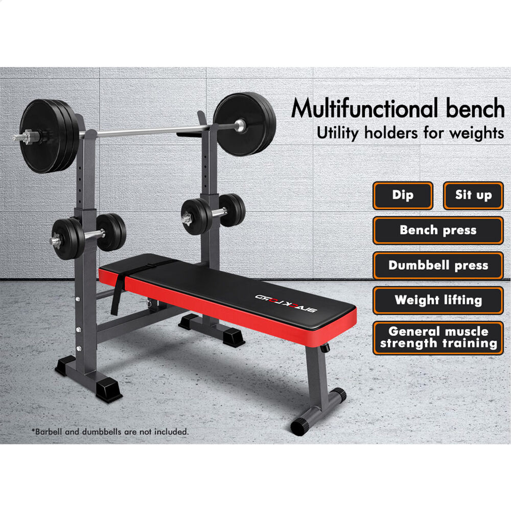 BLACK LORD Weight Bench Squat Rack Press
