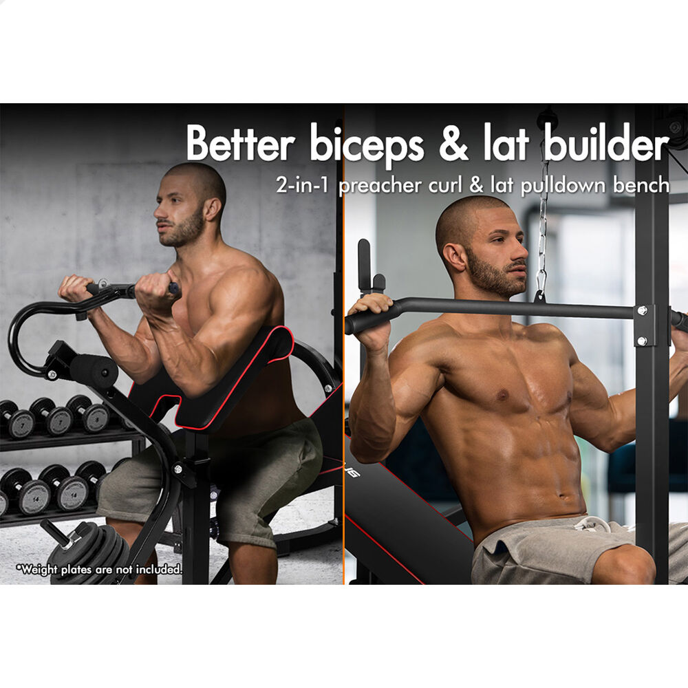 BLACK LORD Weight Bench 14in1 Press Multi-Station Fitness Home Gym Equipment