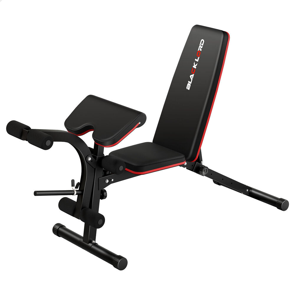 BLACK LORD Weight Bench Adjustable FID Bench Fitness Flat Incline Decline Gym