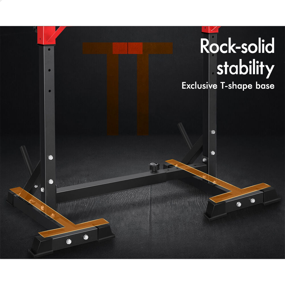 BLACK LORD Squat Rack Weight Bench