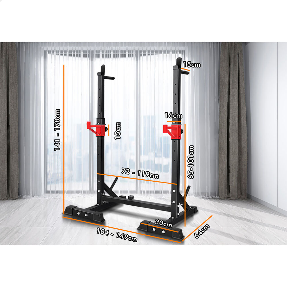 BLACK LORD Squat Rack Weight Bench