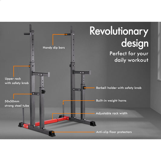 BLACK LORD Squat Rack Weight Bench Pro