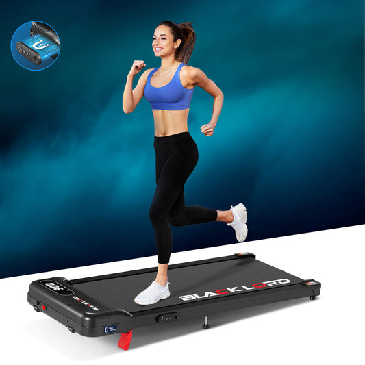 BLACK LORD Treadmill Electric Walking Pad Incline Home Gym Magnetic Remote Black