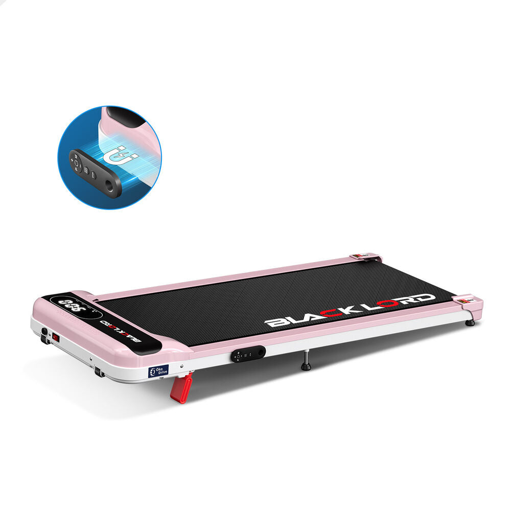 BLACK LORD Treadmill Electric Walking Pad Incline Home Gym Magnetic Remote Pink