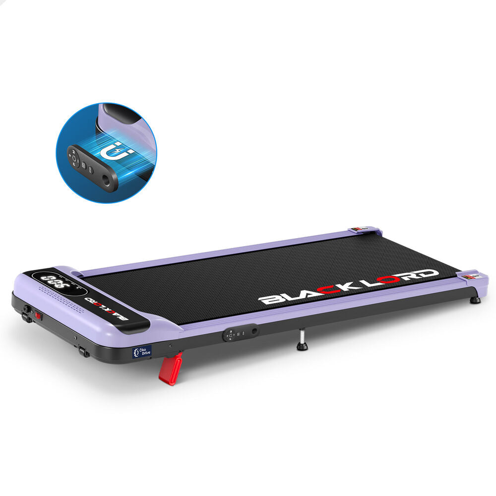BLACK LORD Treadmill Electric Walking Pad Incline Home Gym Magnetic Purple