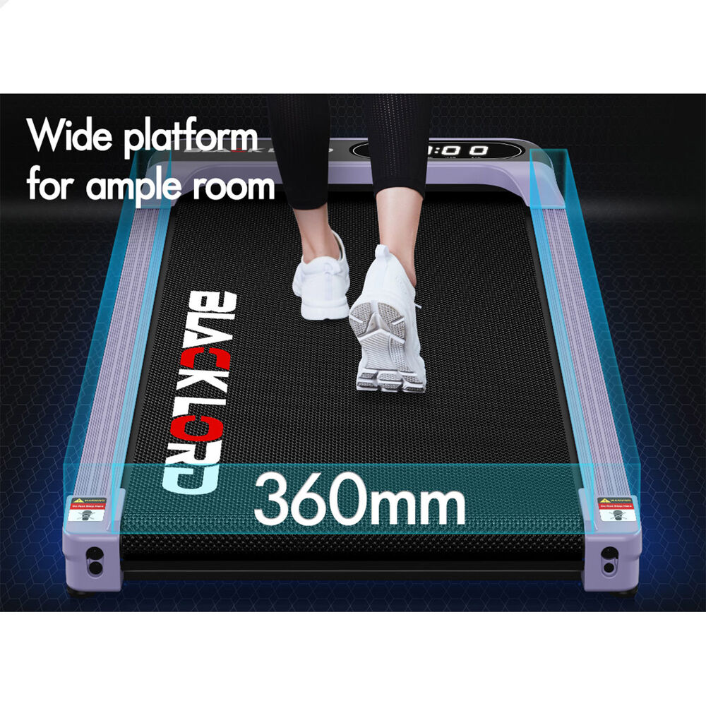 BLACK LORD Treadmill Electric Walking Pad Incline Home Gym Remote Control Purple