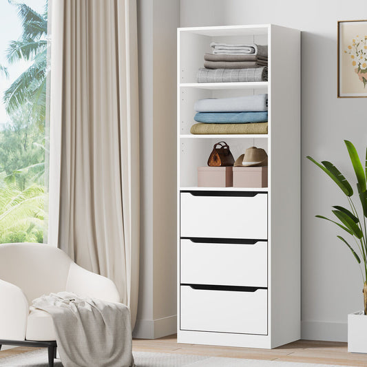 3 Drawers ALFORDSON Wardrobe Clothes Storage Cabinet White