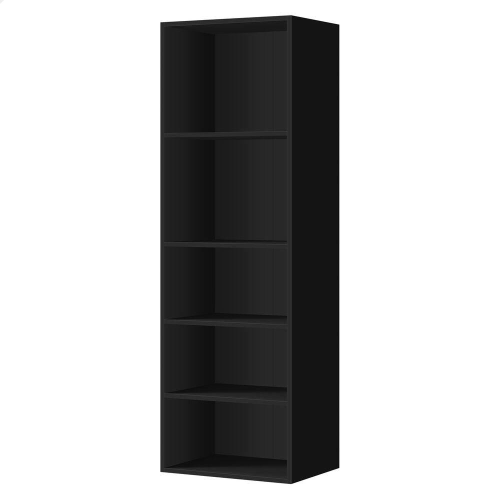 5 Shelves ALFORDSON Wardrobe Clothes Storage Cabinet Black