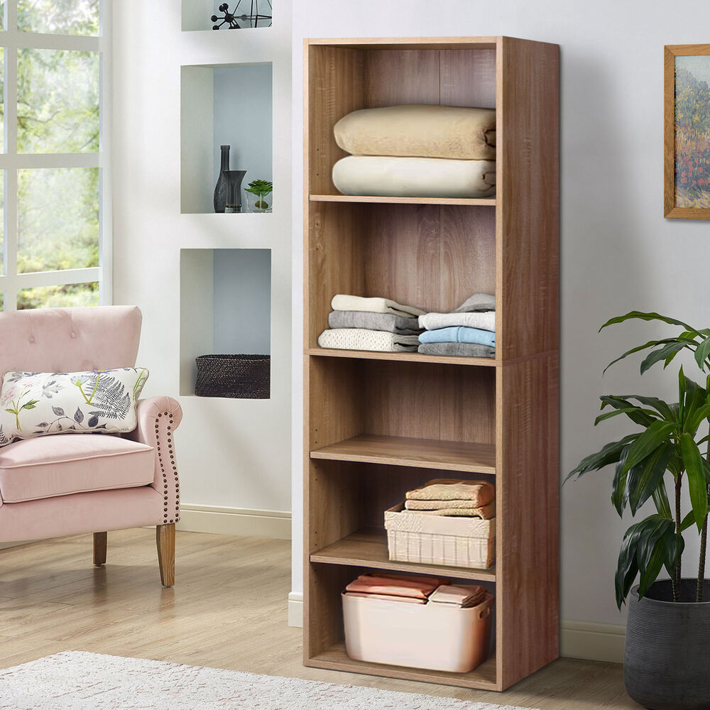 5 Shelves ALFORDSON Wardrobe Clothes Storage Cabinet Wood