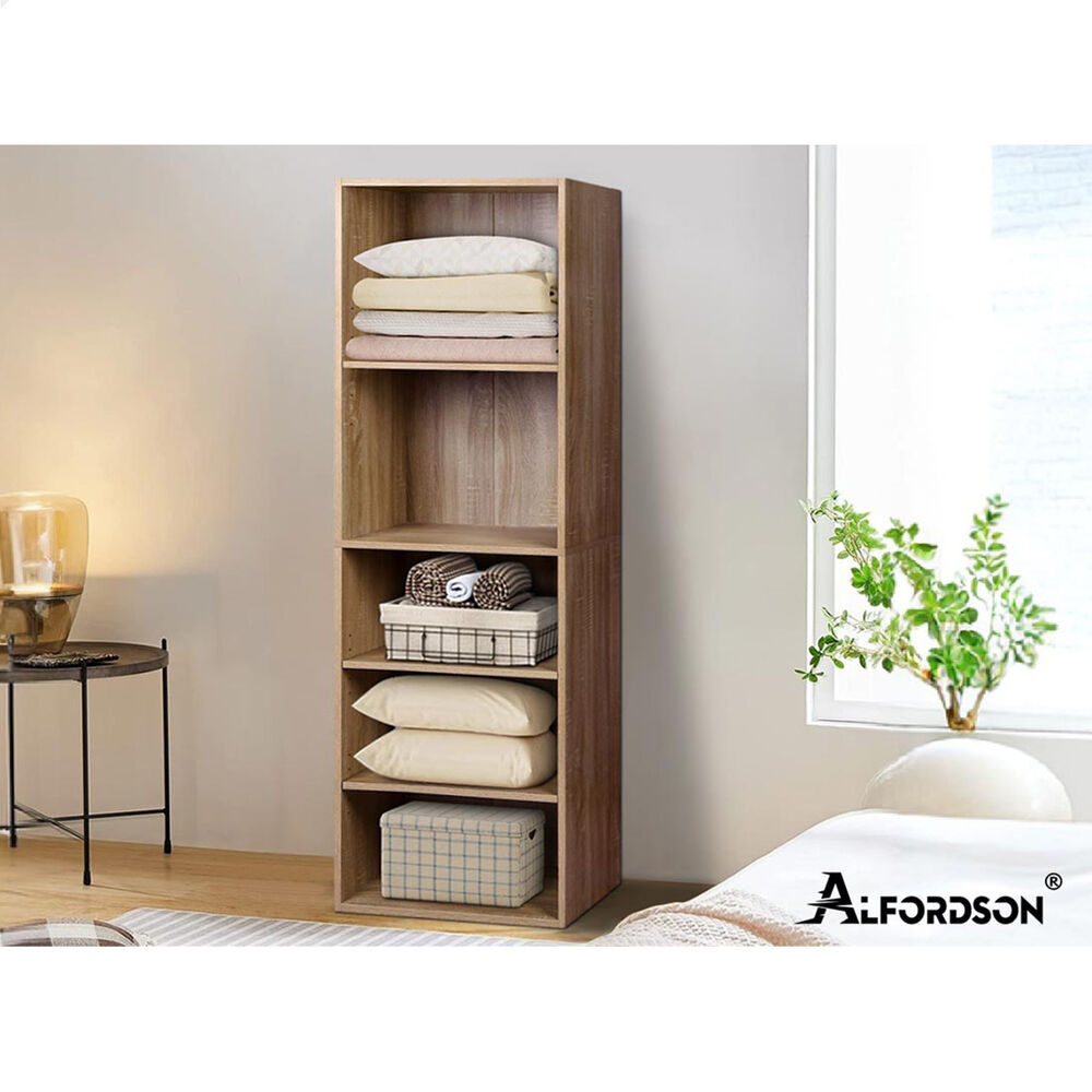 5 Shelves ALFORDSON Wardrobe Clothes Storage Cabinet Wood