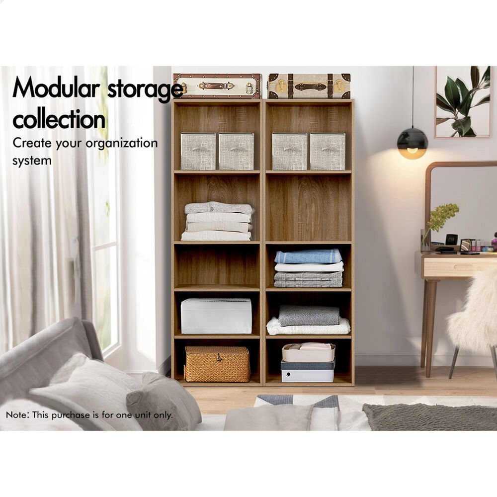 5 Shelves ALFORDSON Wardrobe Clothes Storage Cabinet Wood