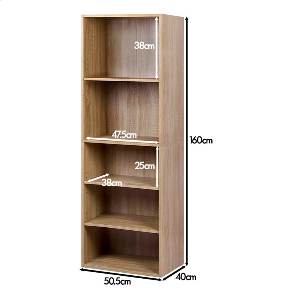 5 Shelves ALFORDSON Wardrobe Clothes Storage Cabinet Wood