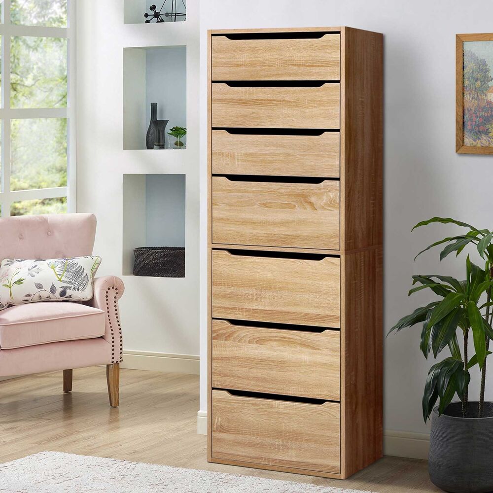 7 Drawers ALFORDSON Wardrobe Clothes Storage Cabinet Wood