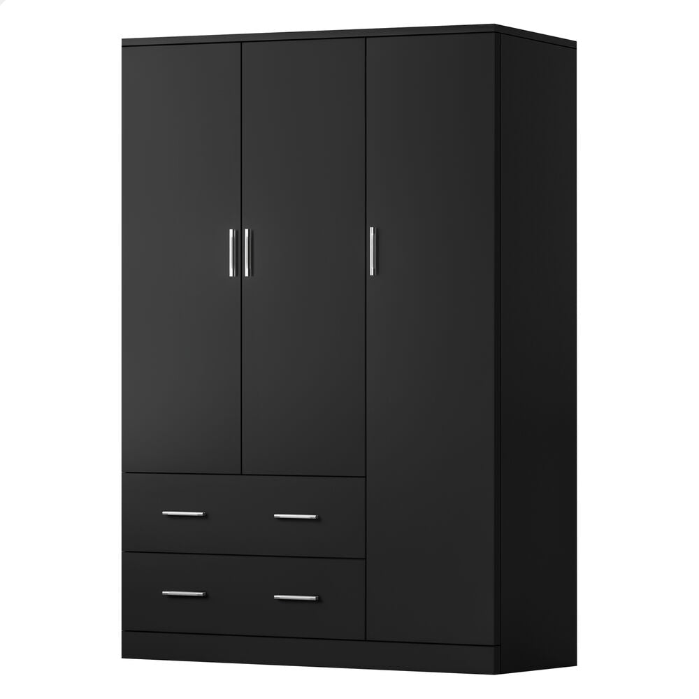 ALFORDSON Wardrobe Clothes Closet Storage Cabinet Organizer Drawer Shelf Black