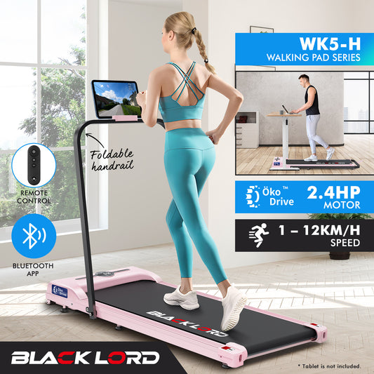 BLACK LORD Treadmill Electric Walking Pad Folding Fitness Machine Home Gym Pink