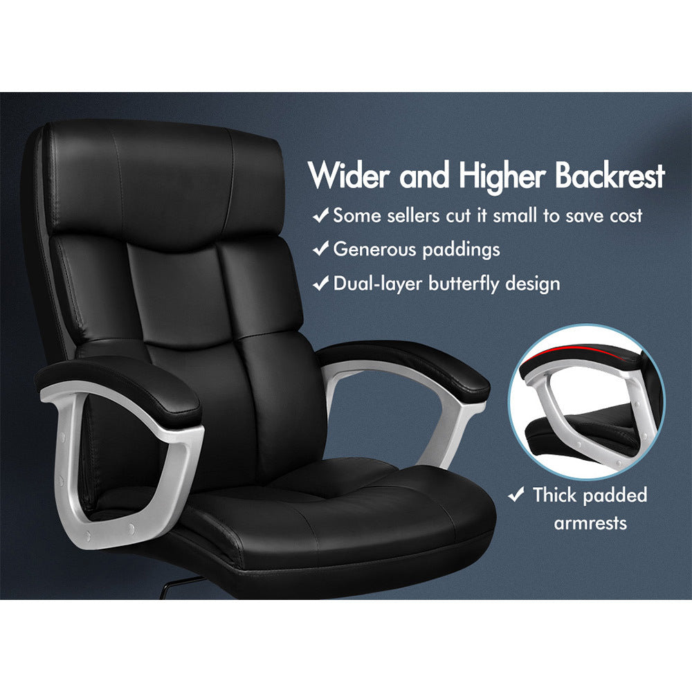 ALFORDSON Office Chair Executive Computer Gaming Racer PU Leather Work Seat