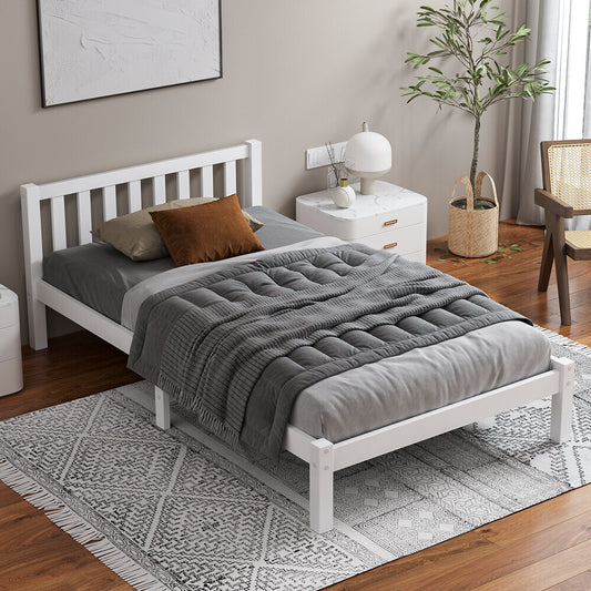 ALFORDSON Bed Frame Wooden Timber Single Size Mattress Base Platform Fenella Oak