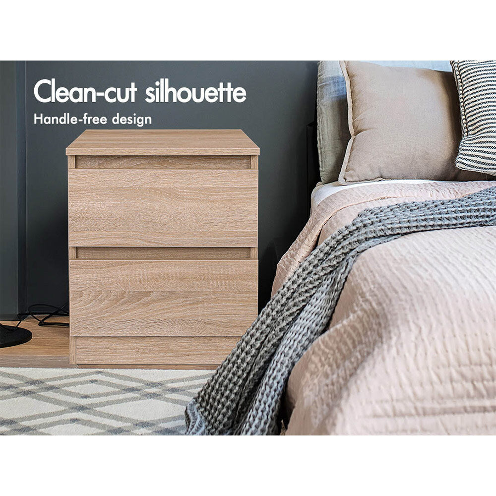 ALFORDSON Bedside Table Nightstand Storage Cabinet Side End Table Wood