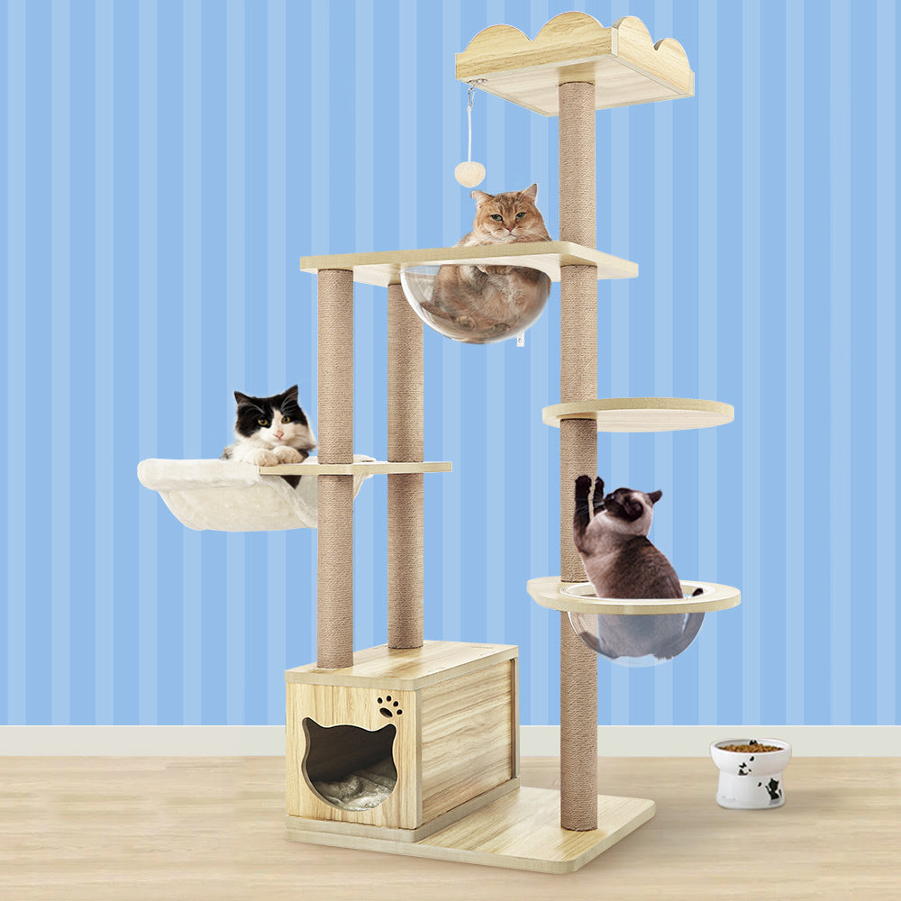 BEASTIE Cat Tree Tower Scratching Post Scratcher Condo House Bed