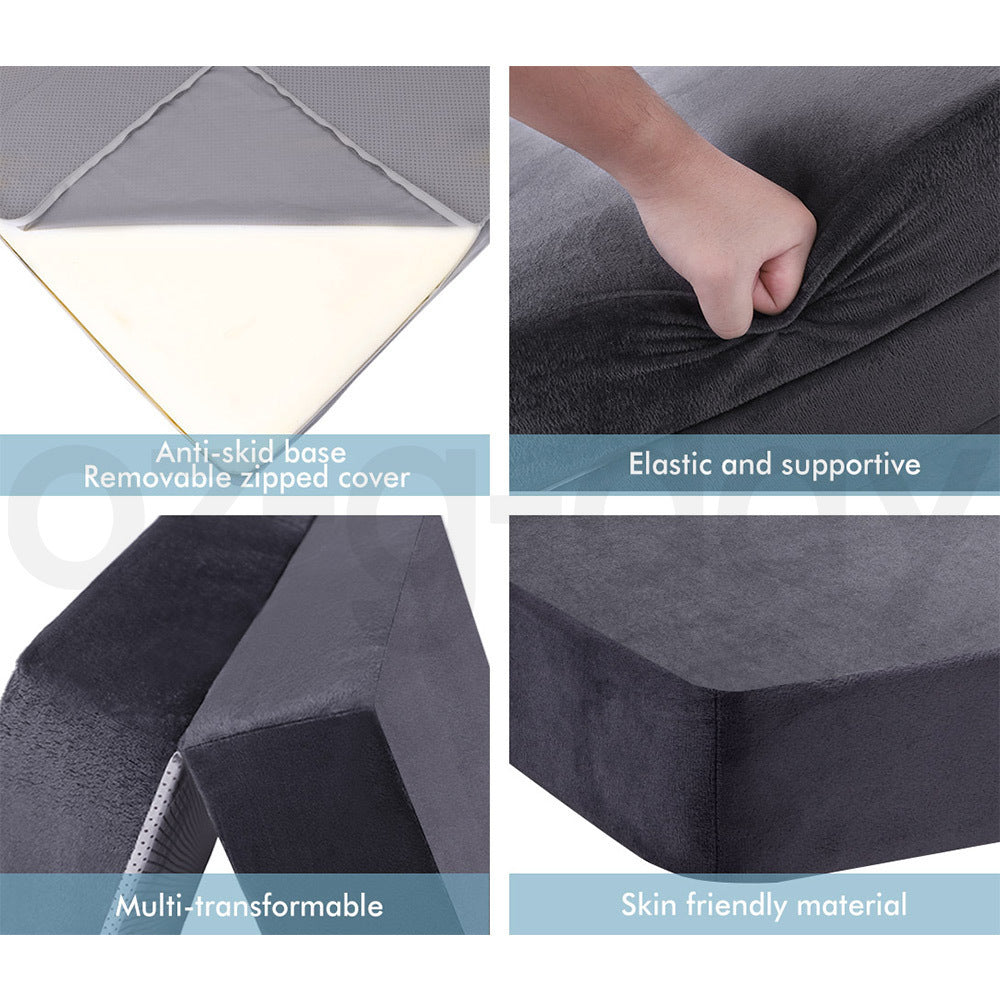 STARRY EUCALYPT Folding Mattress Foldable Sofa Lounge Foam Chair Portable Double