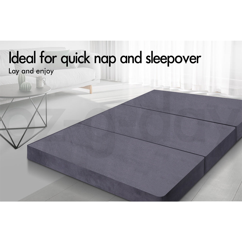 STARRY EUCALYPT Folding Mattress Foldable Sofa Lounge Foam Chair Portable Double