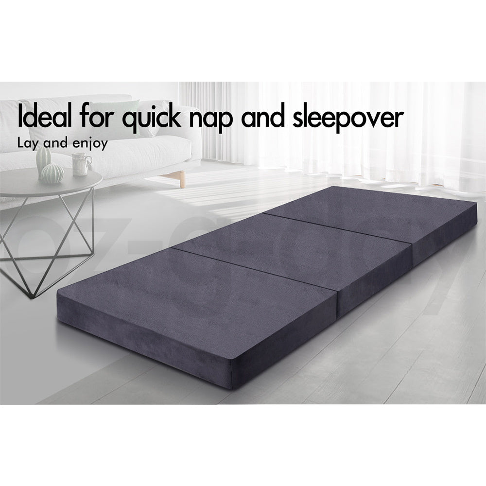 STARRY EUCALYPT Folding Mattress Foldable Sofa Lounge Foam Chair Portable Single