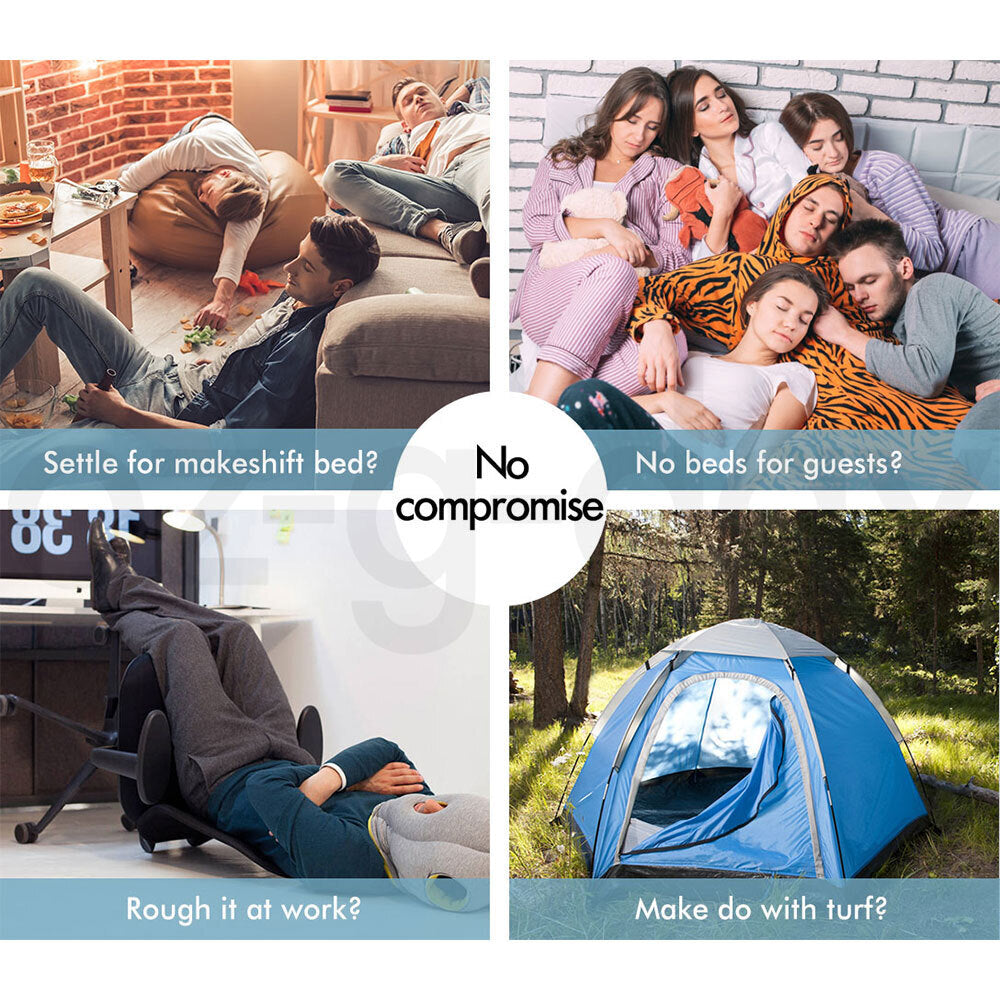 STARRY EUCALYPT Folding Mattress Foldable Sofa Lounge Foam Chair Portable Single
