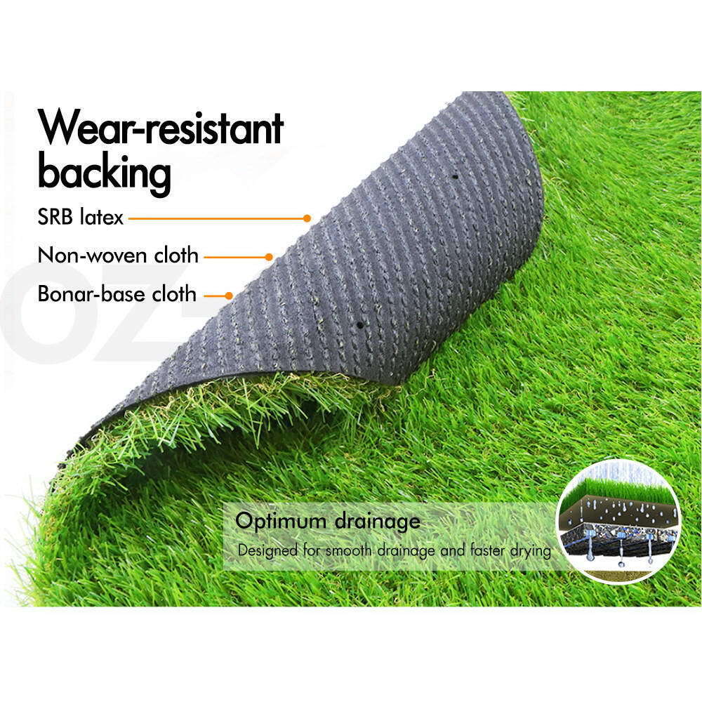 OTANIC Synthetic Turf 45mm 2x5m MATT Artificial Grass 10 SQM Roll Fake Yarn Lawn