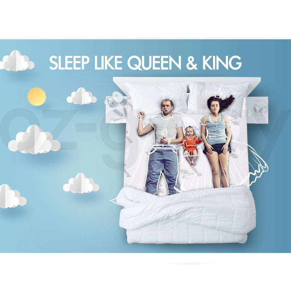 STARRY EUCALYPT Graphite Infused Memory Foam Mattress Topper 7 Zone Cool Gel King Single 8CM