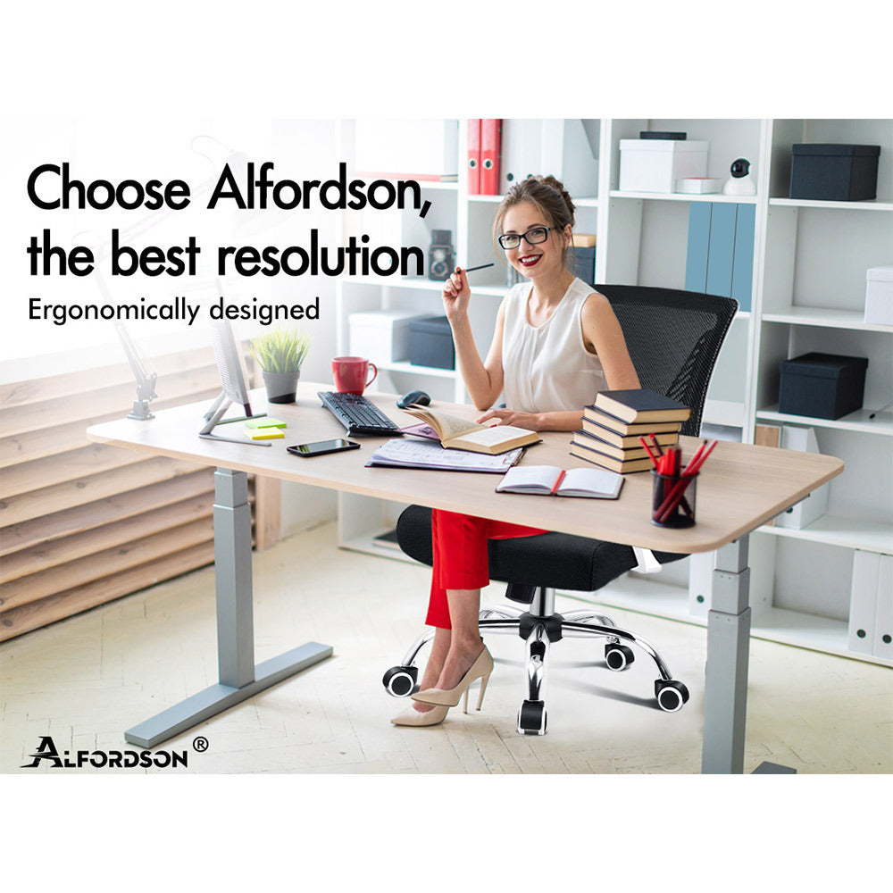 ALFORDSON Mesh Office Chair Executive Fabric Seat Gaming Racing Tilt Computer