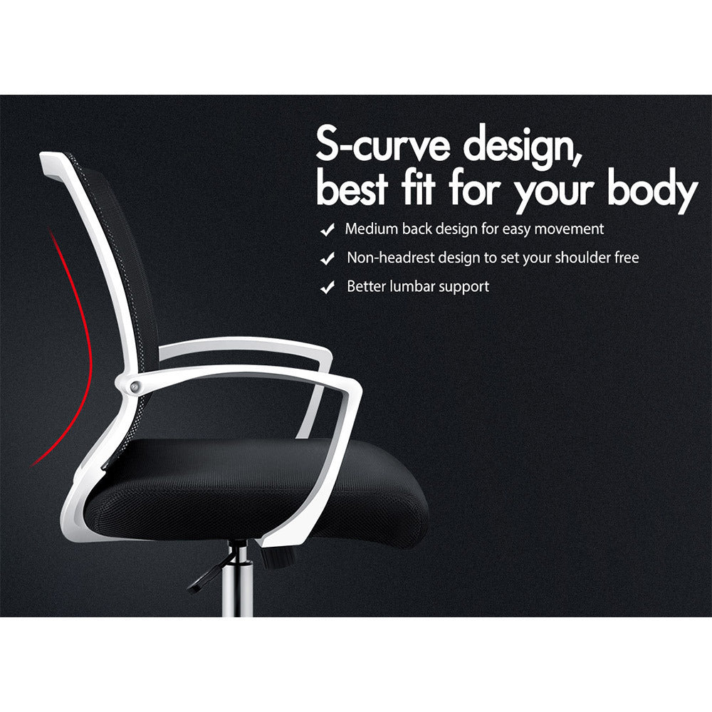 ALFORDSON Mesh Office Chair Executive Fabric Seat Gaming Racing Tilt Computer