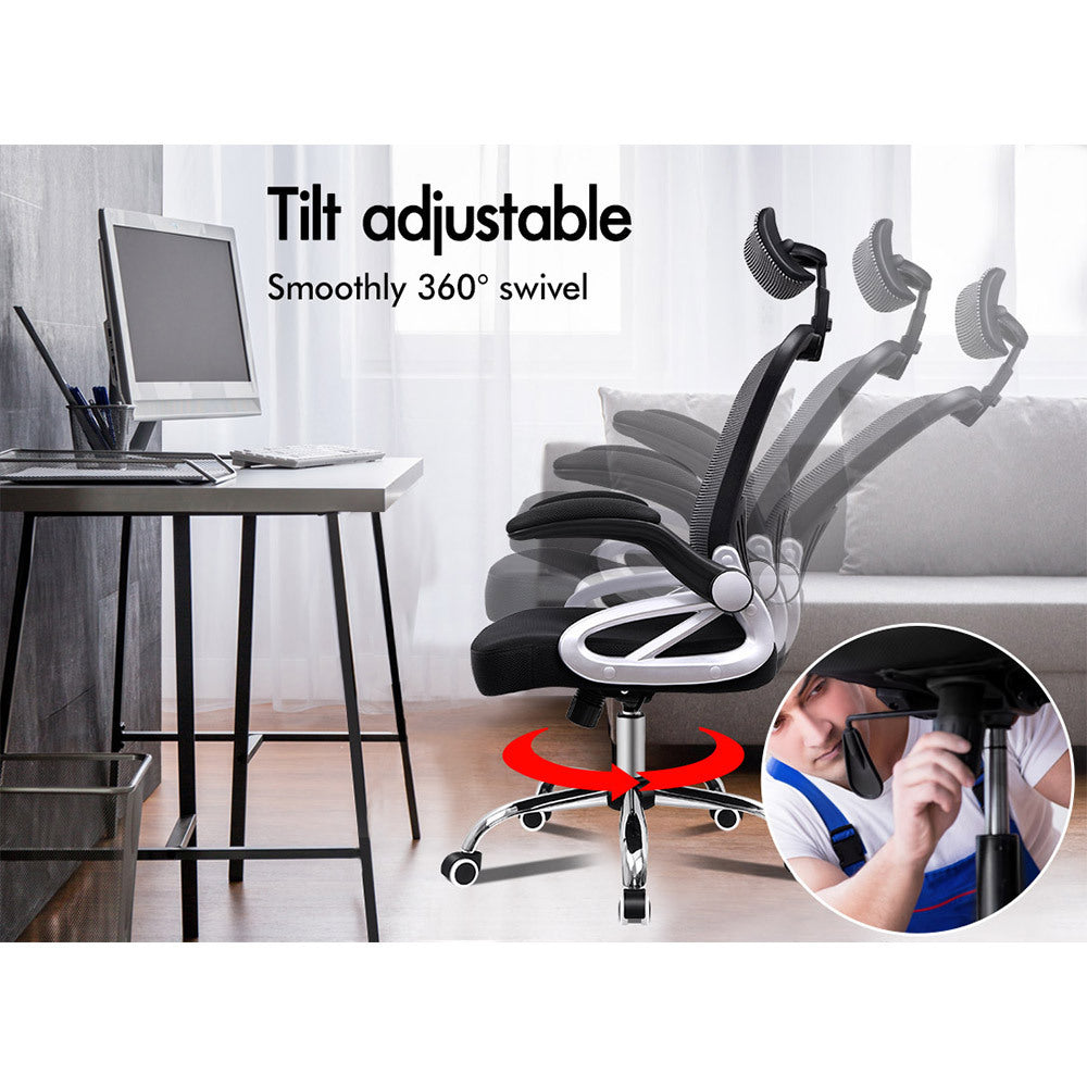 ALFORDSON Mesh Office Chair Executive Fabric Seat Gaming Racing Tilt Computer
