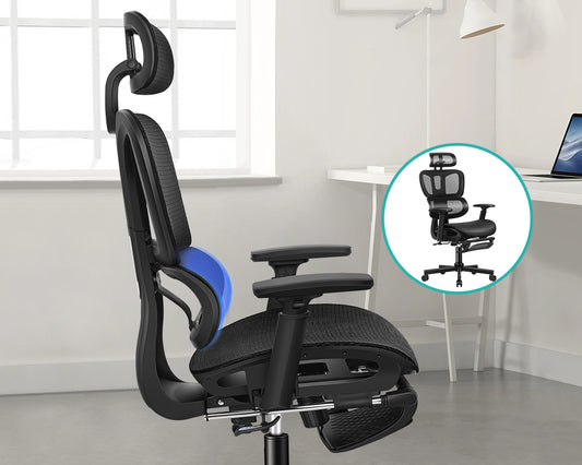 ALFORDSON Ergonomic Office Chair Mesh Executive Seat Work Computer Gaming Black