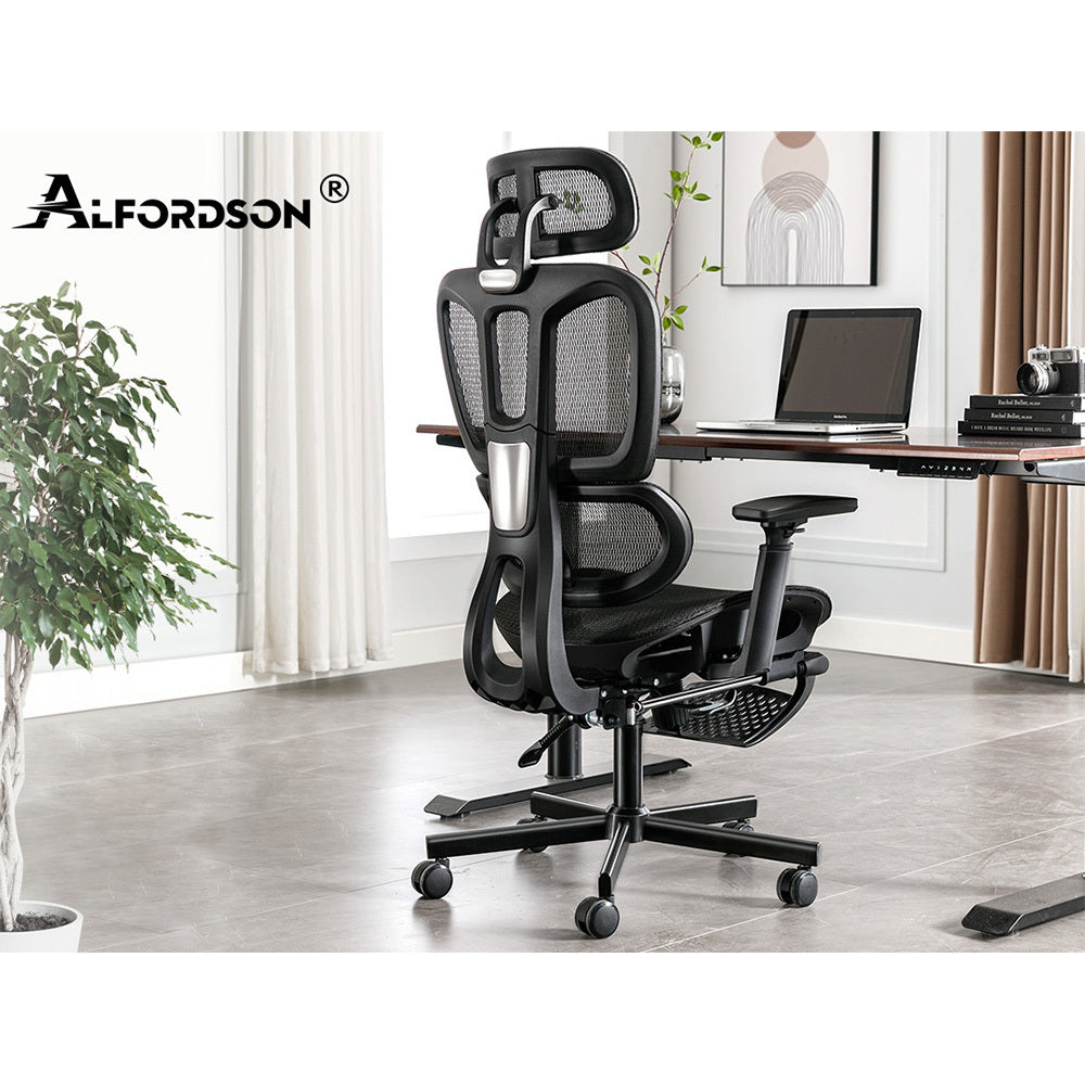 ALFORDSON Ergonomic Office Chair Mesh Executive Seat Work Computer Gaming Black