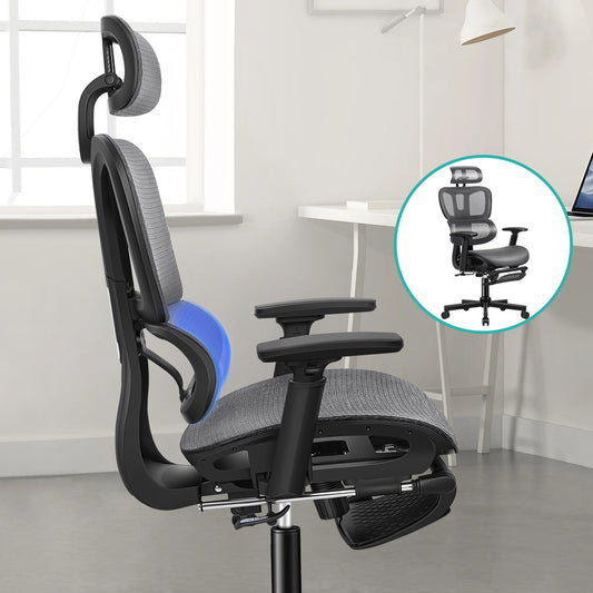 ALFORDSON Ergonomic Office Chair Mesh Executive Seat Work Computer Gaming Black