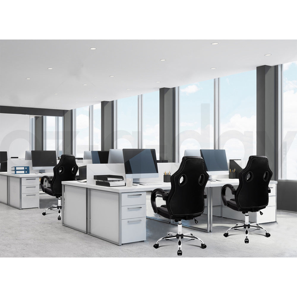ALFORDSON Gaming Office Chair Racing Executive Computer PU Leather Mesh Seat