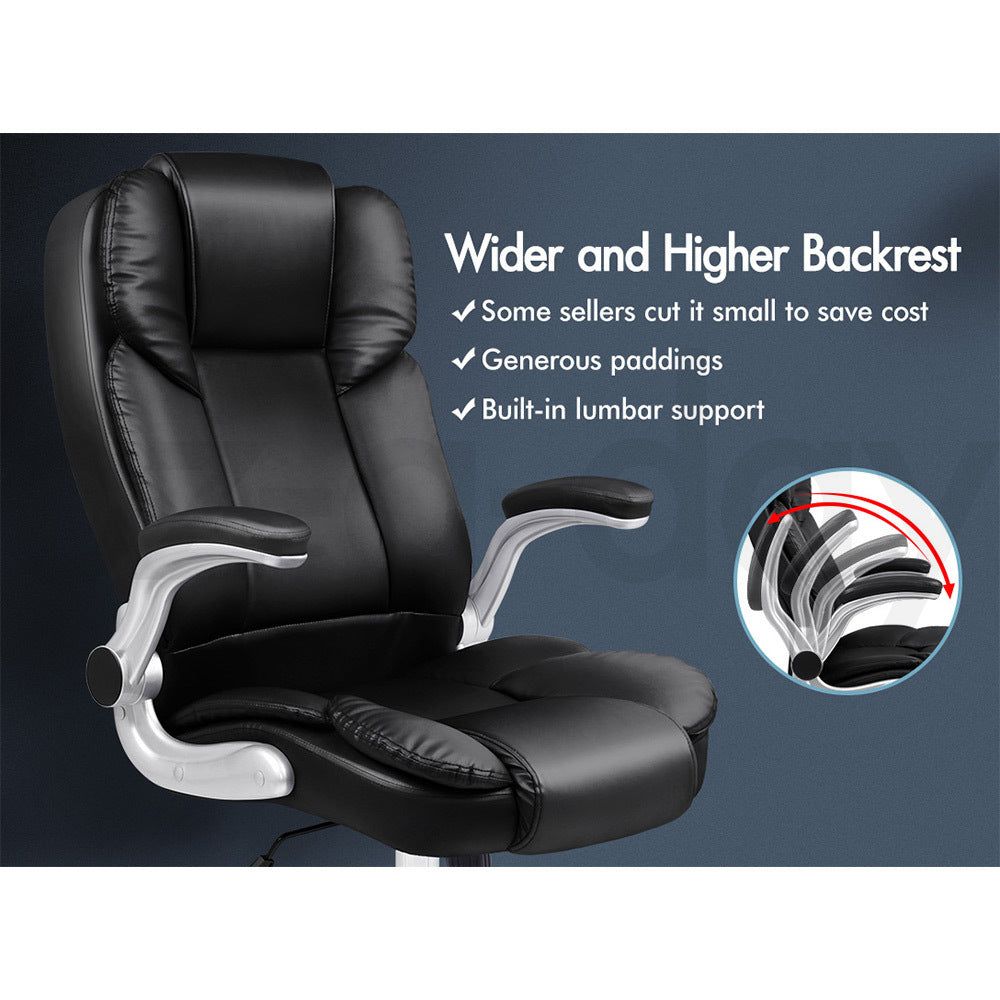 ALFORDSON Office Chair Executive Computer Gaming Racer PU Leather Work Seat