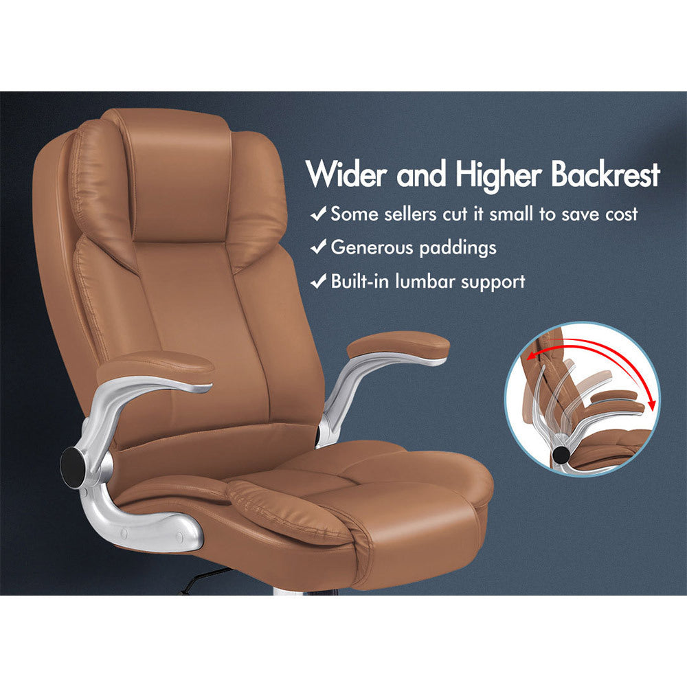 ALFORDSON Office Chair Executive Computer Gaming Racer PU Leather Work Seat