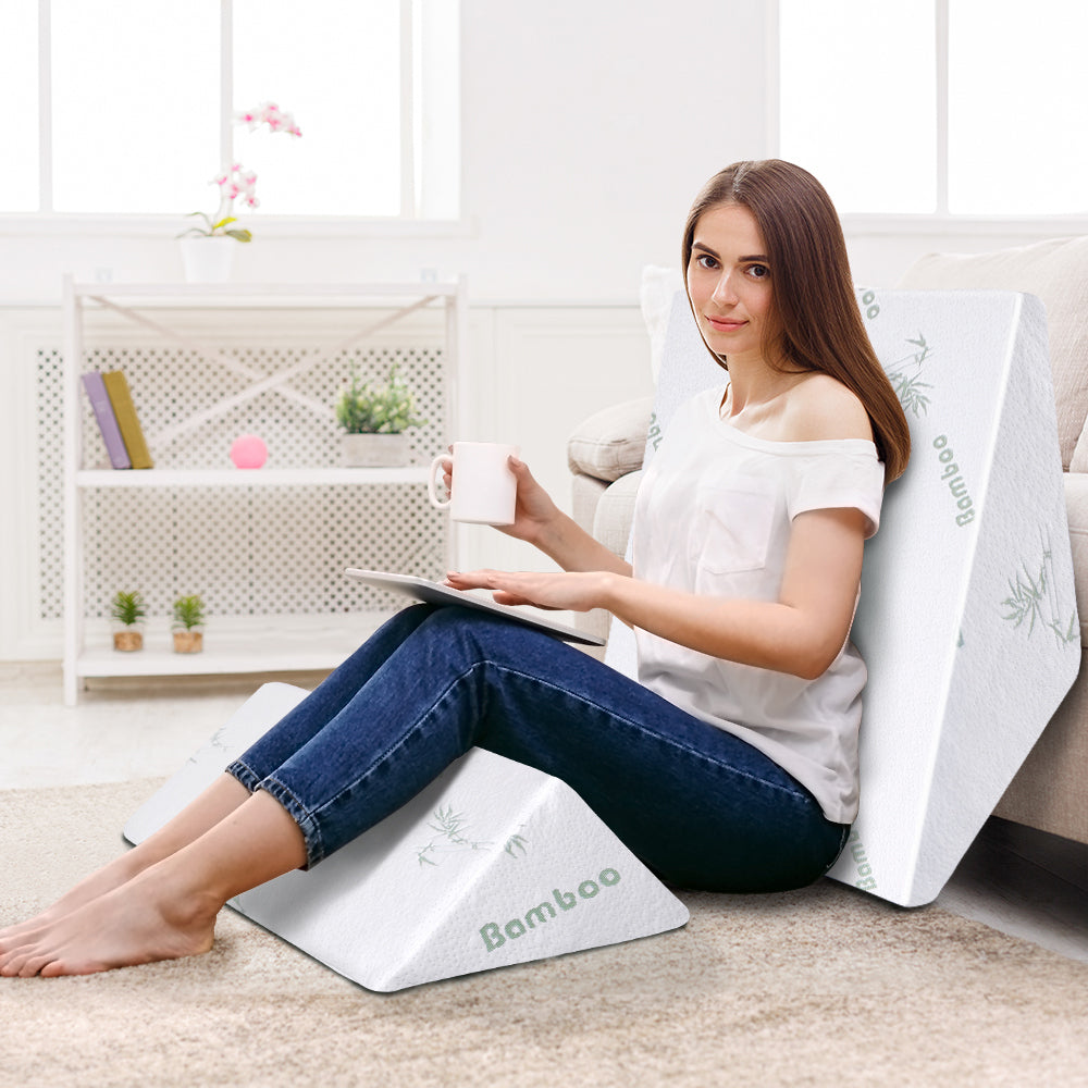 STARRY EUCALYPT Wedge Pillow Memory Foam Cool Gel Bed Sofa Lie Cushion