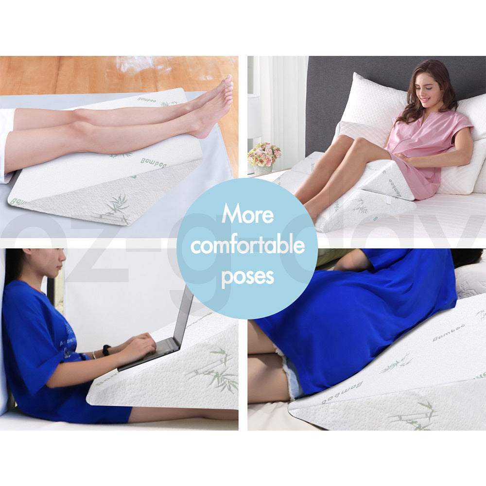 STARRY EUCALYPT Wedge Pillow Memory Foam Cool Gel Bed Sofa Lie Cushion