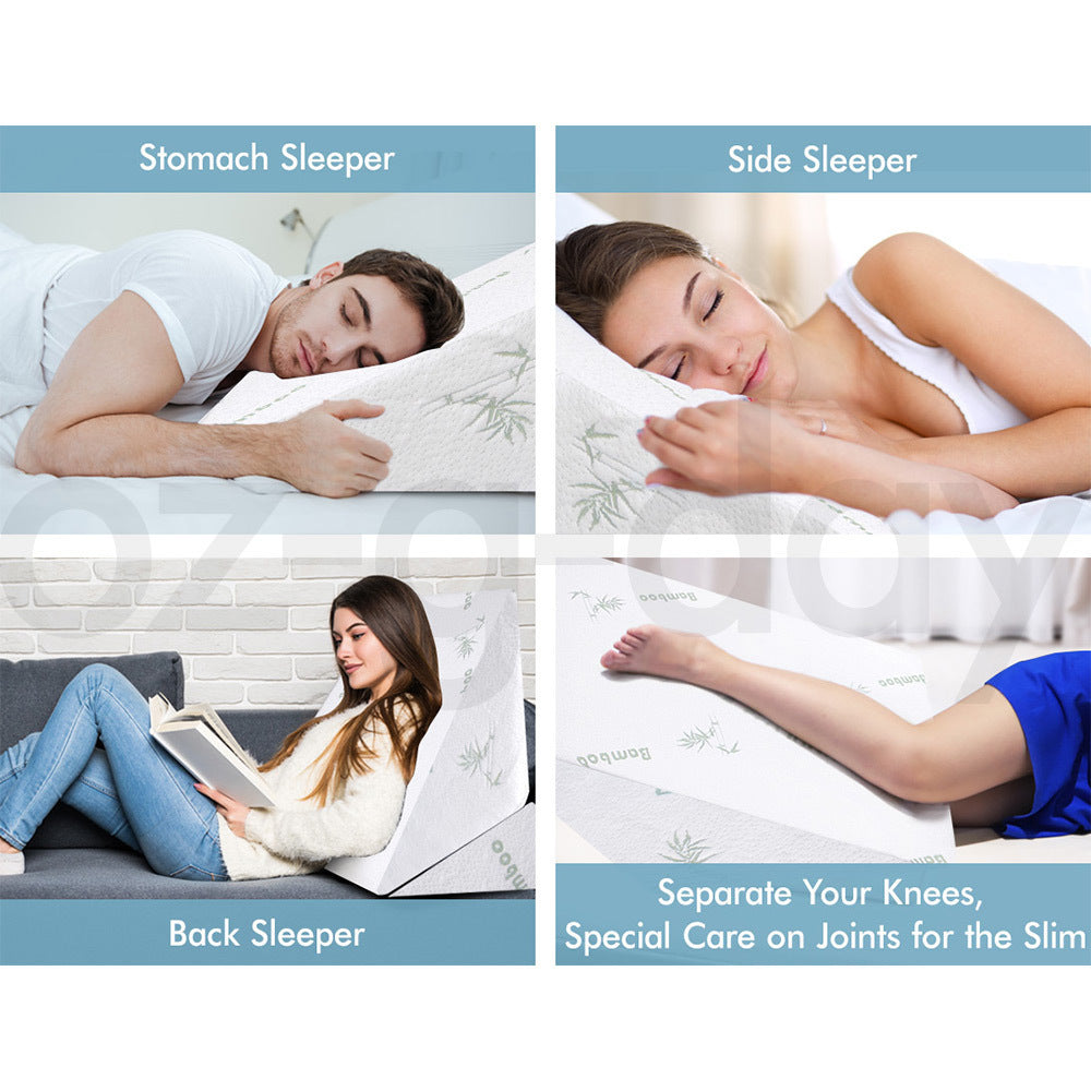 STARRY EUCALYPT Wedge Pillow Memory Foam Cool Gel Bed Sofa Lie Cushion