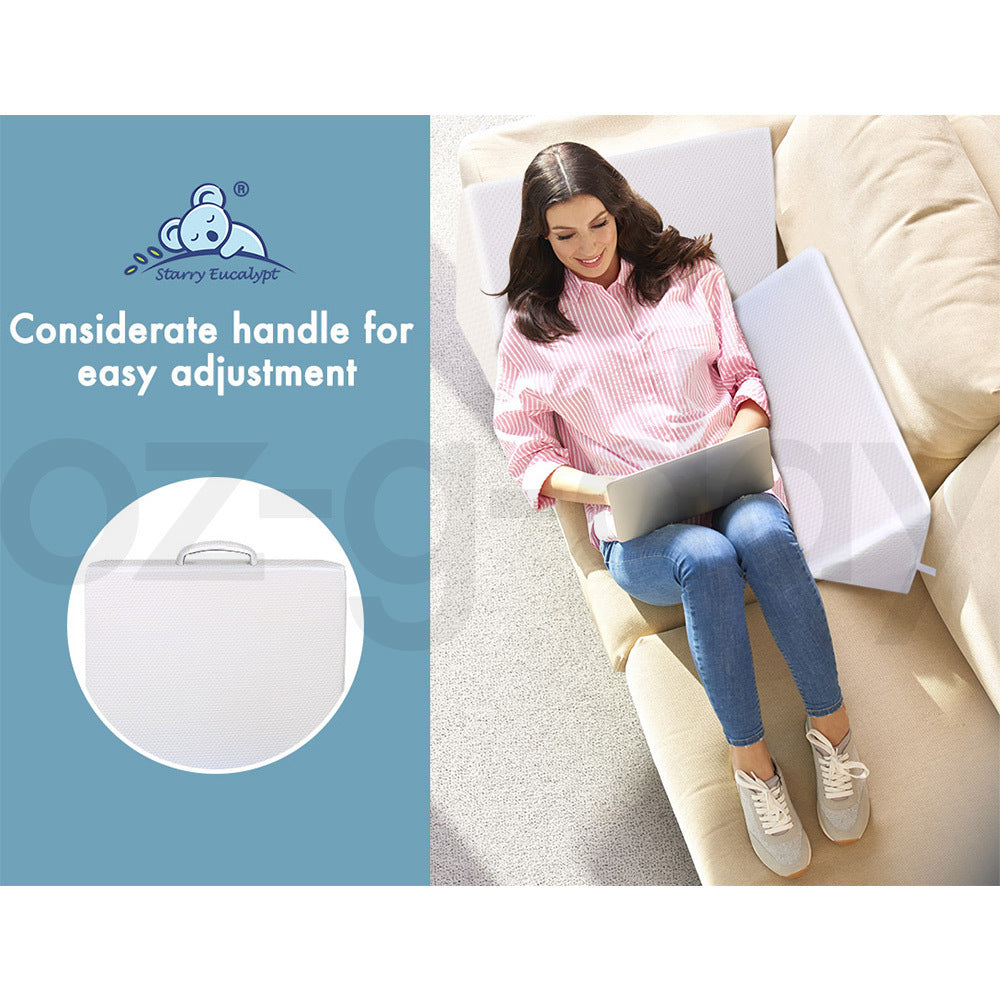 STARRY EUCALYPT Wedge Pillow Memory Foam Cool Gel Bed Sofa Lie Cushion