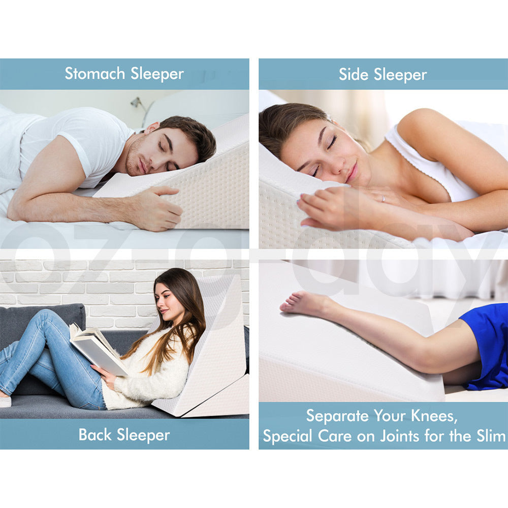 STARRY EUCALYPT Wedge Pillow Memory Foam Cool Gel Bed Sofa Lie Cushion
