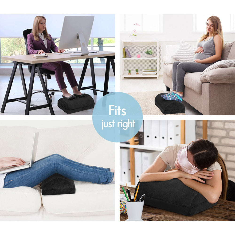 S.E. Foot Rest Stool Foot Pad Foam Pillow Adjustable Office Cushion Under Desk