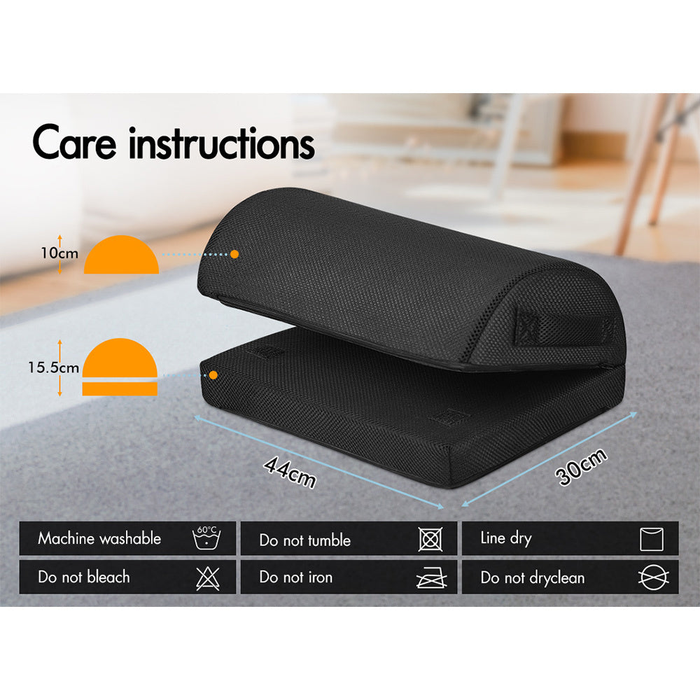 S.E. Foot Rest Stool Foot Pad Foam Cushion Adjustable Office Pillow Under Desk