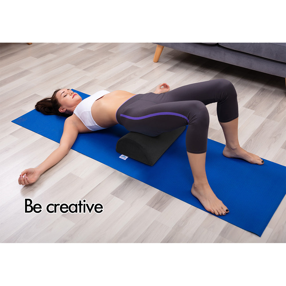 S.E. Foot Rest Stool Foot Pad Pillow Office Computer Cushion Under Desk Black Colour