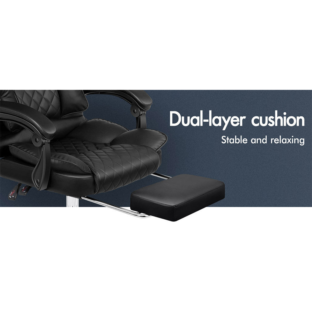 ALFORDSON Office Chair Gaming Executive Computer Racer PU Leather Seat Recliner