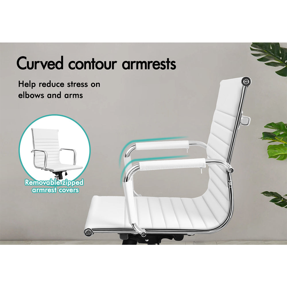 ALFORDSON Office Chair Ergonomic Executive Computer Seat Gaming Mid Back