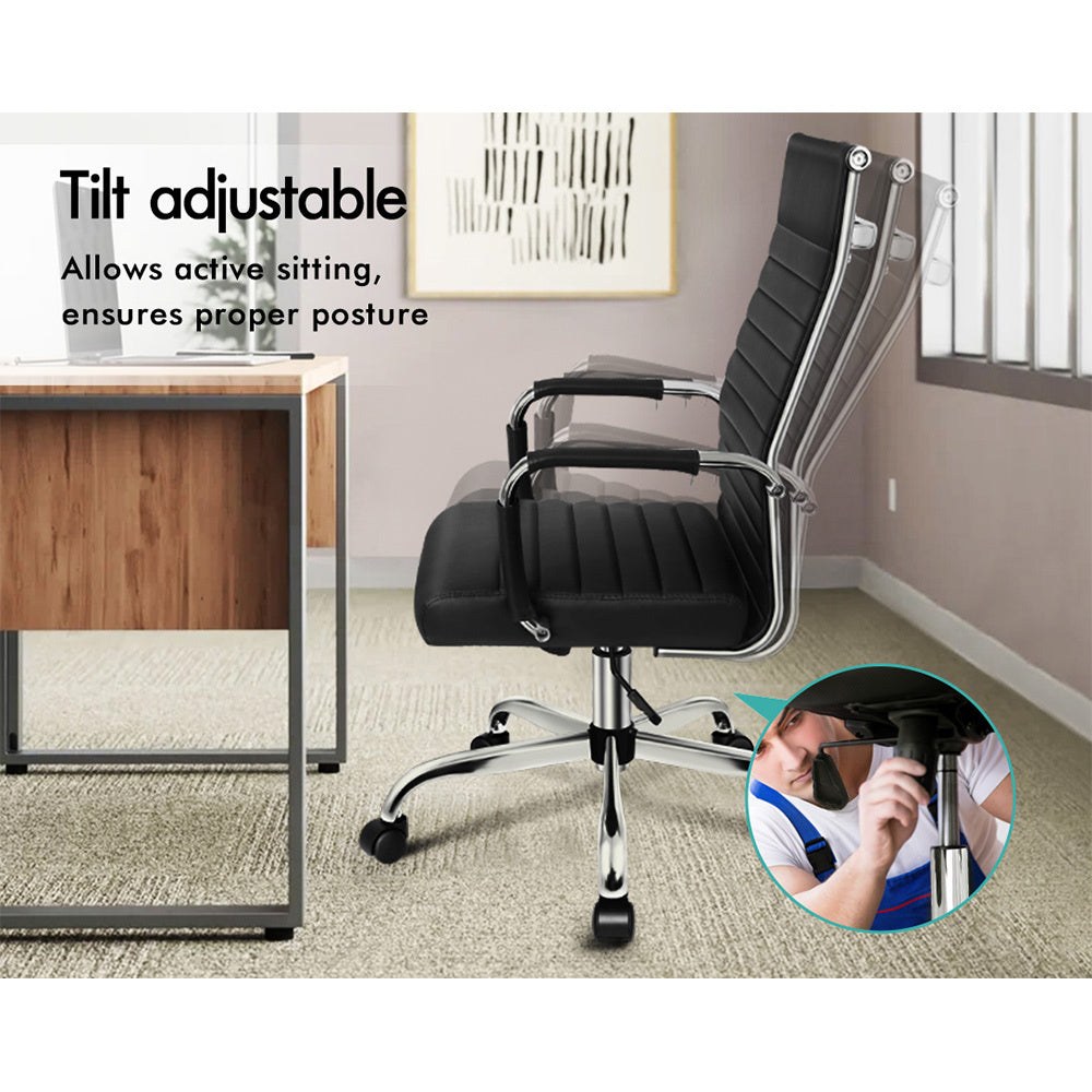 ALFORDSON Office Chair Padded Seat Ergonomic Executive Computer Study Gaming